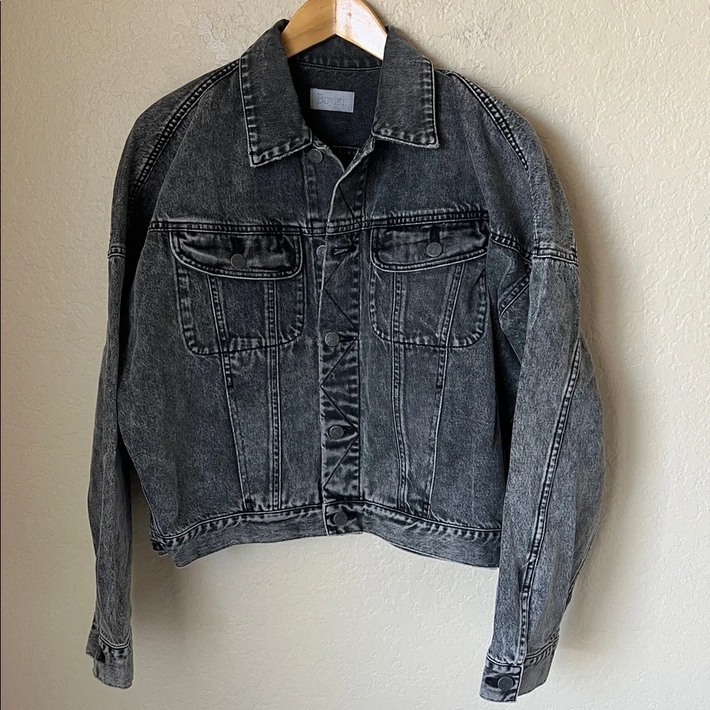 Boyish washed black ryder denim jacket - Picture 2 of 13